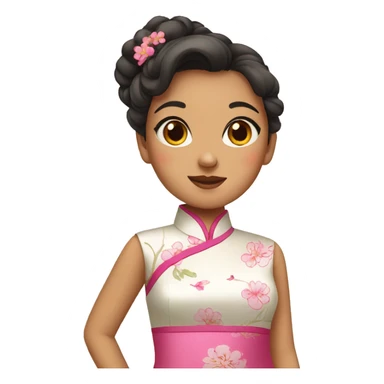 girl in qipao sticker