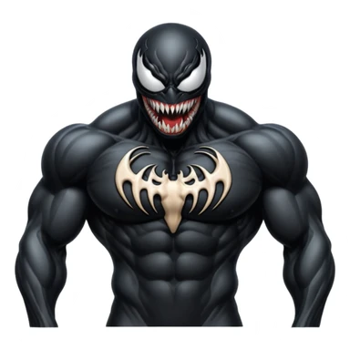 Venom full black sticker