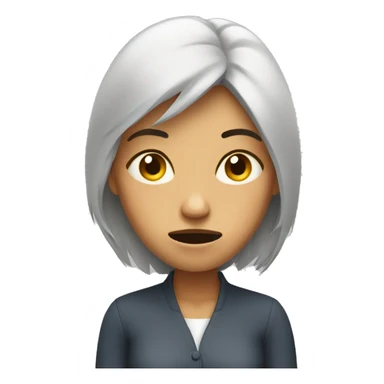 a stressing woman sticker