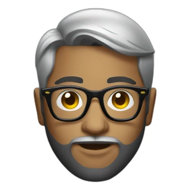 Indian dj with glasses sticker