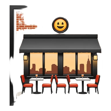 restaurant por fuera sticker