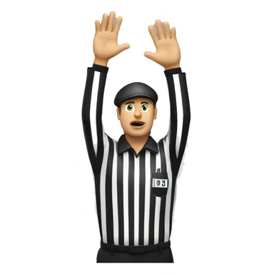 Referee touchdown signal  sticker