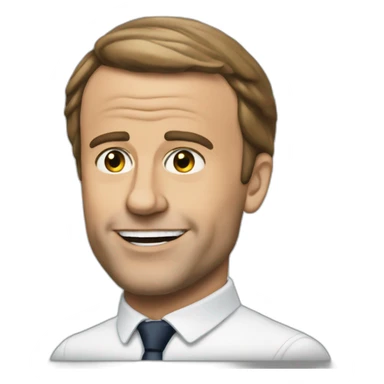 Macron qui fait caca sticker