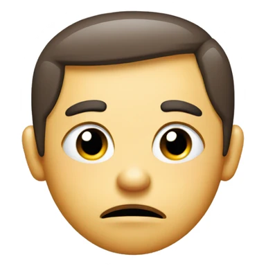 Smirky face emoji with pouty lips sticker