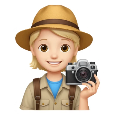 tourist kid cute sticker