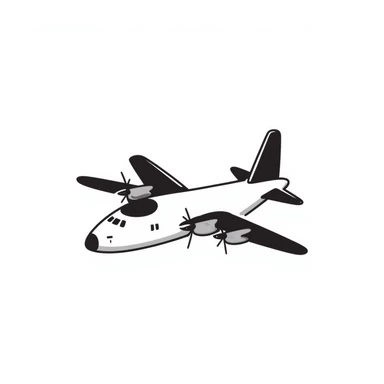 AC-130 gunship military aircraft with cannons sticker