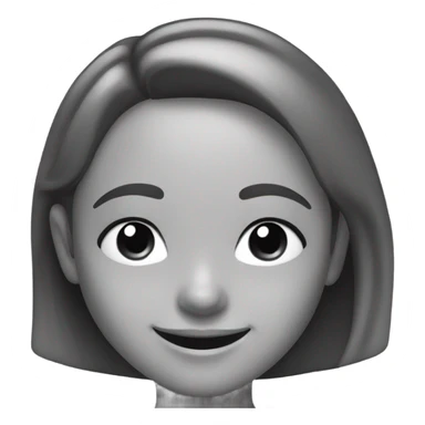 smiling girl in monochrome sticker