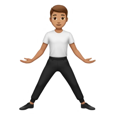 male dance choreographer with pants and shirt sticker