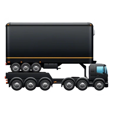 Black Semi trailer sticker