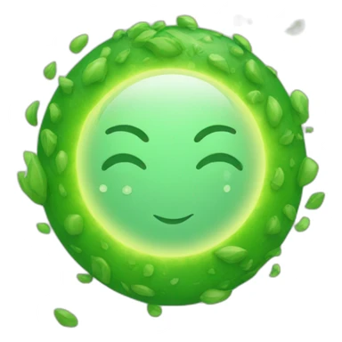 Un sol verde sticker