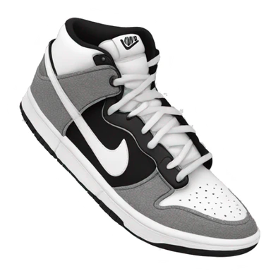 Black and white dunks  sticker