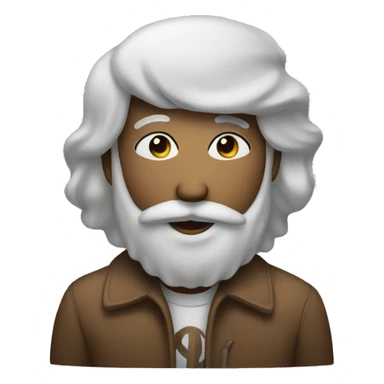 Kissy face emoji with peace sign sticker