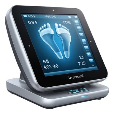 Try harder to create a state of the art advanced ultrasound machine sticker