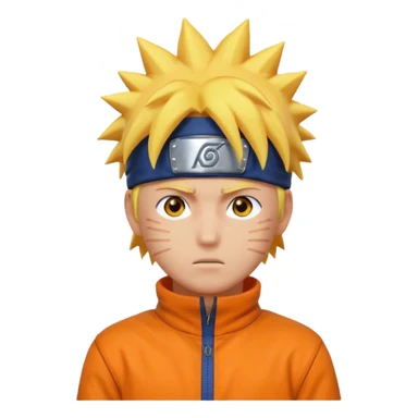 Naruto with Aura Laranja sticker