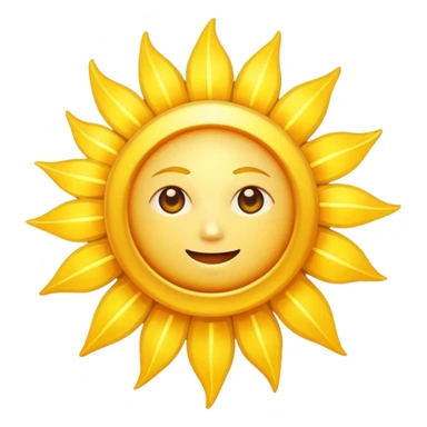 A large, bright sun, with an intense yellow center and golden rays all around, illuminated and vibrant.
Prompt: “A radiant golden sun, with long, bright rays all around, an intense yellow center, sticker