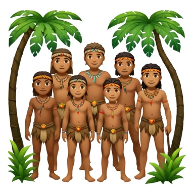 Jungle people sticker