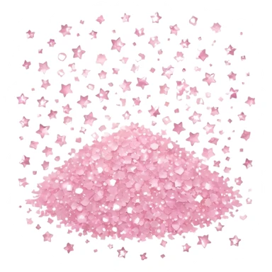 5 Light pink sparkles sticker