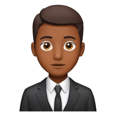 blackhead programmer boy wearing a suit sticker