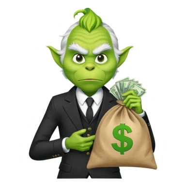 Scammer Grinch sticker