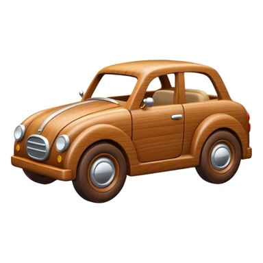 wood toy car sticker