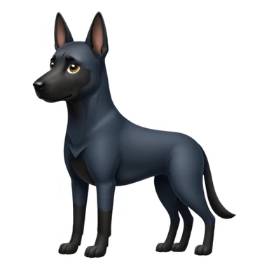 Black malinois police dog sticker