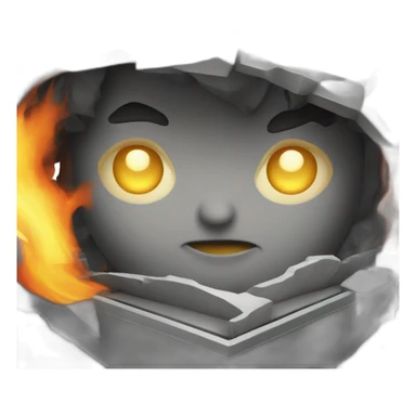 flaming gpu goes brrrrrrr sticker