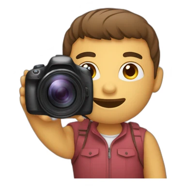 holding vlog camera sticker