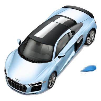 car audi r8 in blue sticker