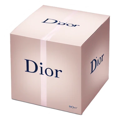 Dior logo on the box sticker