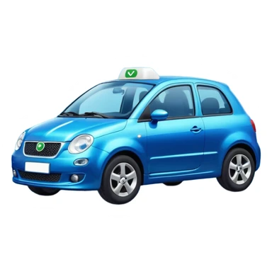 Coche de whatsapp sticker