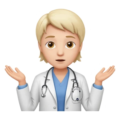shrugging doctor sticker