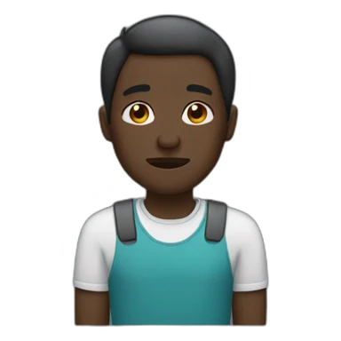 java software Developer crying have a black skin tone sticker