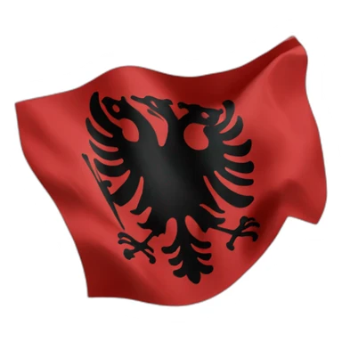 albanian flag sticker