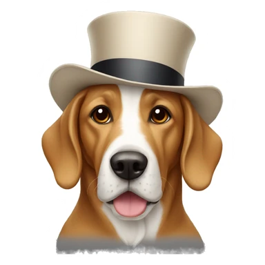 hat dog in england sticker