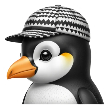 Stupid Penguin with cap sticker