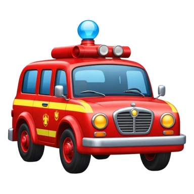 un emoji similar a este pero de una coche de bomberos sticker
