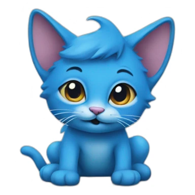 Smurf-cat sticker