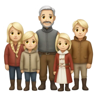 nordic family sticker