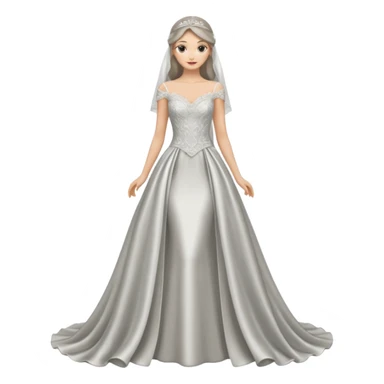 silver bridal sticker