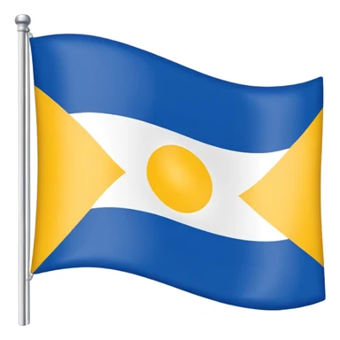 A flag emoji of the state of Goiás sticker