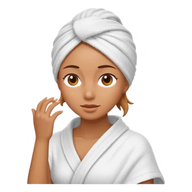 A woman who goes out in a towel.  sticker