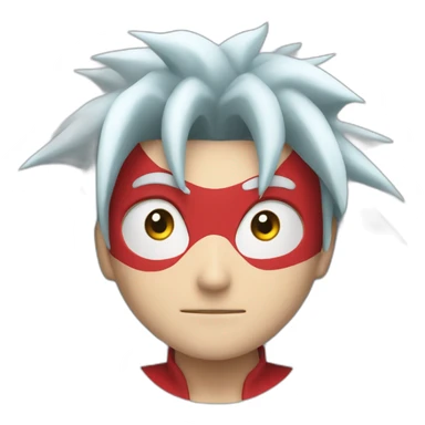 red naruto cartoon whirlpool sticker