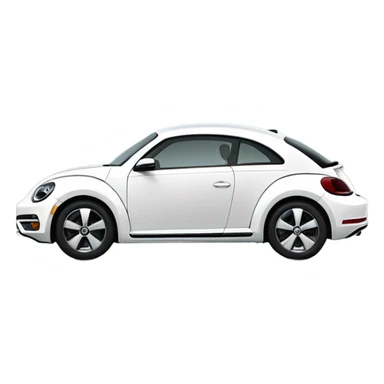 white vw 2018 beetle sticker