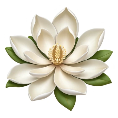 Magnolia flower sticker
