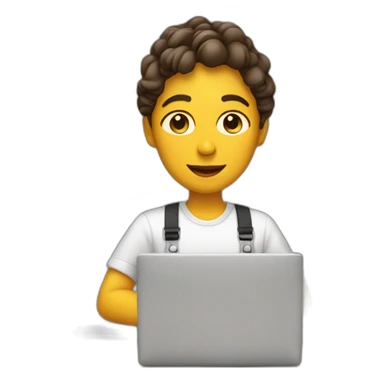 graphic designer working with cafe sticker