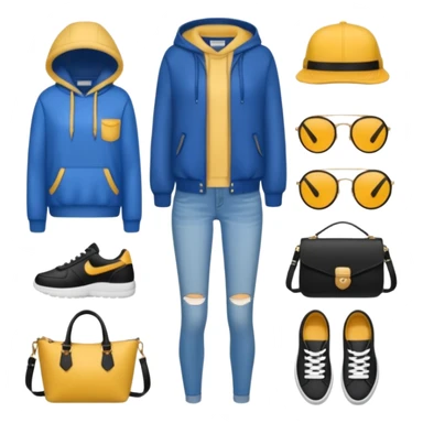 A cool outfit (aesthetic, clothes, clothing, loose object, apparel)  sticker