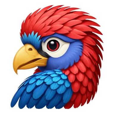 Arara vermelha sticker