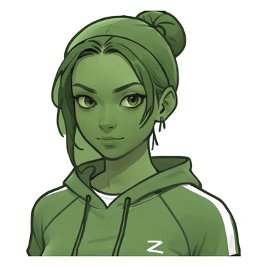 Cute blonde sporty girl  sticker
