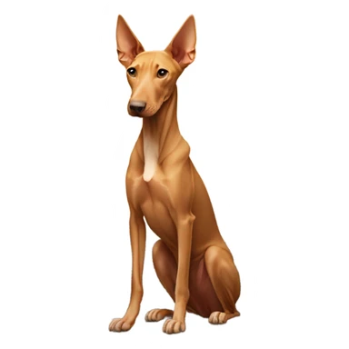 Egyptian pharaoh hound on a mountain top sticker