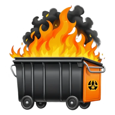 Dumpster fire 2025 sticker